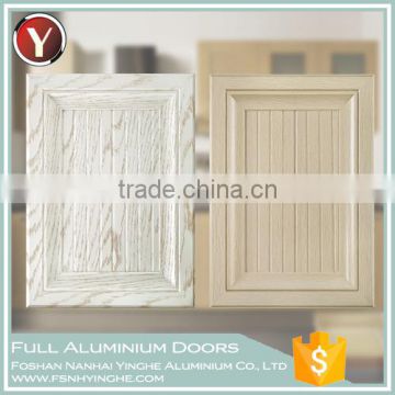 2016 High Grade Wood Grain Wardrobe Aluminium Door