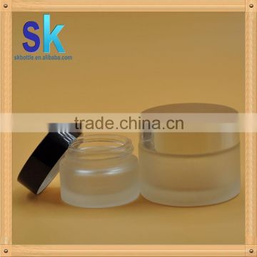 Wholesale custom made comestic packaging glass jar series/empty designer glass jars for skin cream wholesale