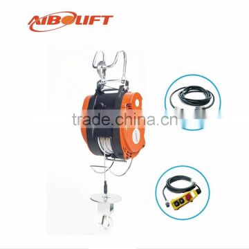 250kg wire rope electric hoist with safety anchor hook