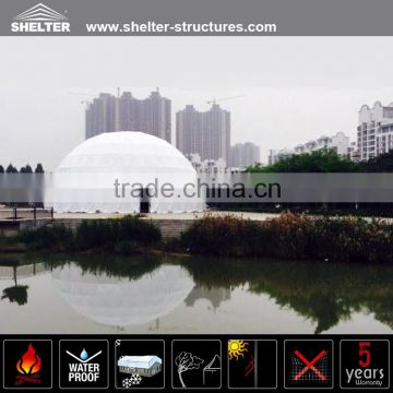 Newly designed white pvc geodesic party dome tent for sale
