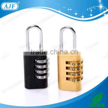 AJF Top security 4 dials aluminium colored fitness club gym locker lock, coded lock
