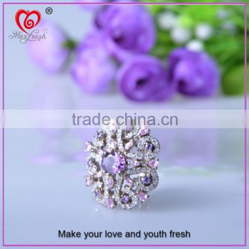 Wholesale fashionable jewelry friends ring 925 sterling silver zircon ring cheap silver ring