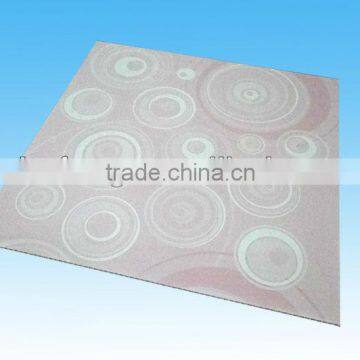 Hot stamping PVC ceiling panel 595*595mm