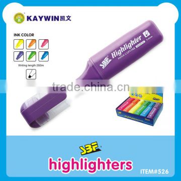 Flat tip highlighter fluorescent marker item 526