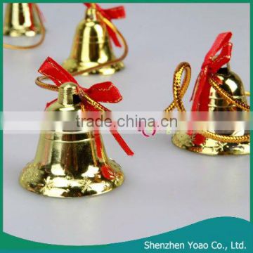 Wholesale Metal Golden Bell Pin Christmas Tree Ornaments