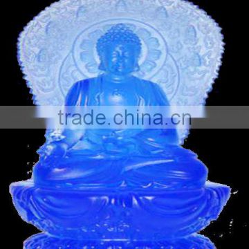 Factory Wholesale Crystal Transparent Buddha Statues