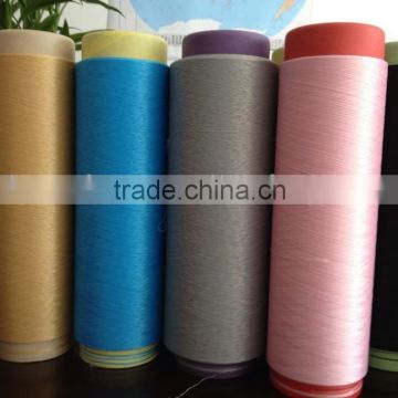 polyester yarn DTY 450D/144F OR192F for carpet from china