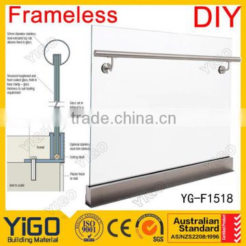 High Quality shenzhen laminated glass railing