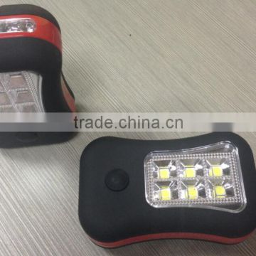 6SMD +4LED work light with magnet and hook