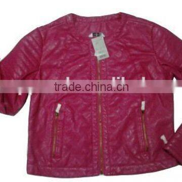 Apparel Stocklots Ladies PU Jacket leather jacket apparel jacket lady jacket