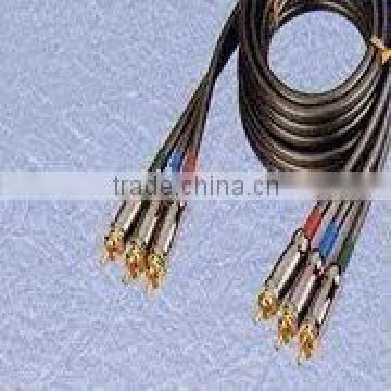 High Resolution DVD Component Video Cables with 3RCA-3RCA for TV, VCR and Camera Applications