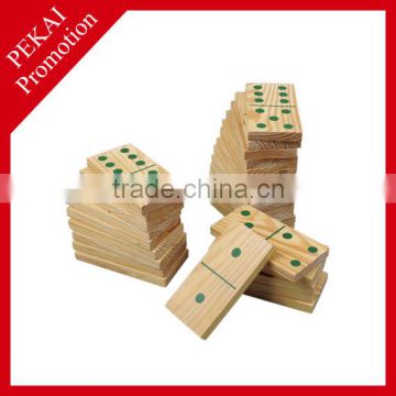 2015 promotion gift educational wholesale wooden domino sets