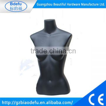 High quality fiberglass black mannequin femme