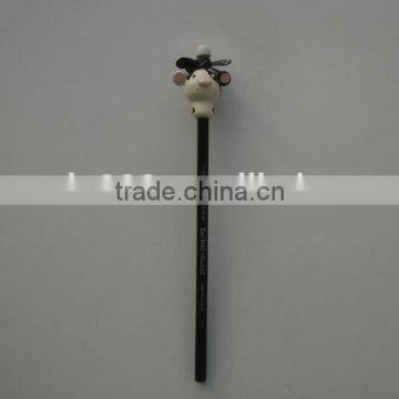 3D cartoon cow shaped pencil for advertising