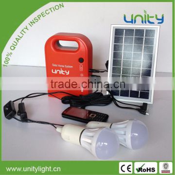 Best Price 5W Portable Solar Lighting System for Home Use or Camping