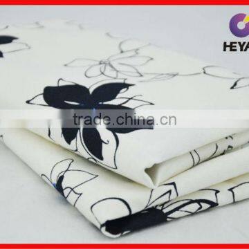 Floral Print Cotton Poly Spandex Fabric