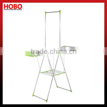 Folding stainless steel cloth dryer stand