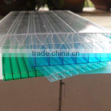 100% virgin bayer material with UV layer polycarbonate hollow sheet