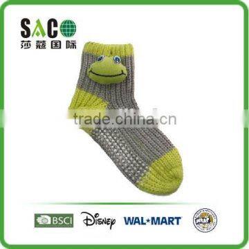 Lovely 3D animal head acrylic indoor socks