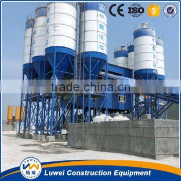 belt conveyor type HZS90 concrete plant and cement silos