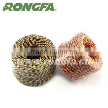 environmentally double color paper twine rope