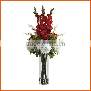 Flower glass vases cylinder wholesale