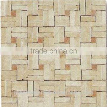High Quality Beige Marble Mosaic Tile For Bathroom/Flooring/Wall etc & Mosaic Tiles On Sale With Low Price