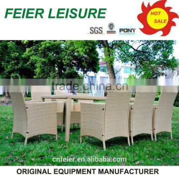 PE rattan/wicker outdoor garden coffee tables and chairs