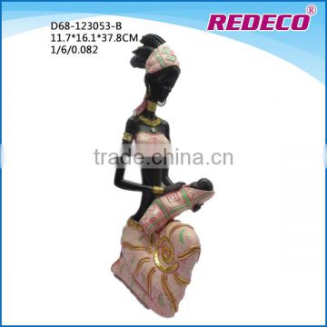 Resin african woman statue