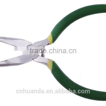 Multifuctional mini bent nose plier with dipped handle