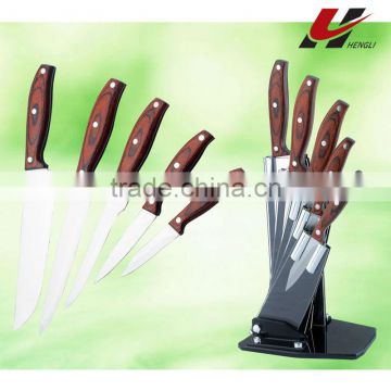 Hot sell kitchen knife set with block