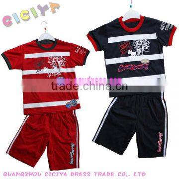 Summer 2pcs kids pajamas cute boys cotton pajamas