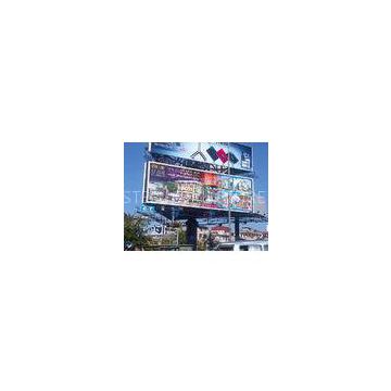 Space Truss Monopole Billboard Rotating , Commercial Outdoor Billboard Structure