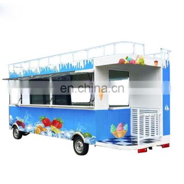 Chinese mobile fast food vending van/commercial street food cart
