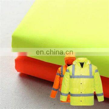 China supplier 300D Waterproof Oxford Fabric 100% polyester fluorescent oxford fabric with pu coated for high-vis safety clothes