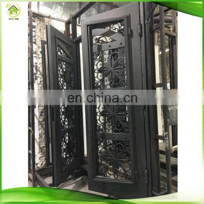 competitive price europe custom modern black residential exterior security doors homes entrance wrought iron villa door