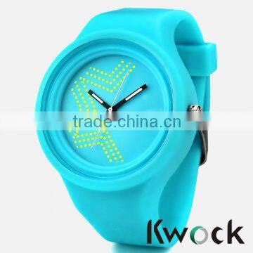 2015 New Fashion Jelly Silicon Kwock Watch