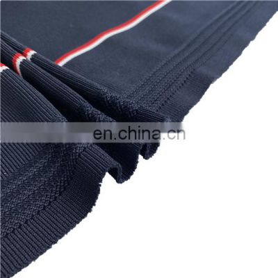 high stretch cloth accessories polyester plain knit fabric rib for cuff hem collar