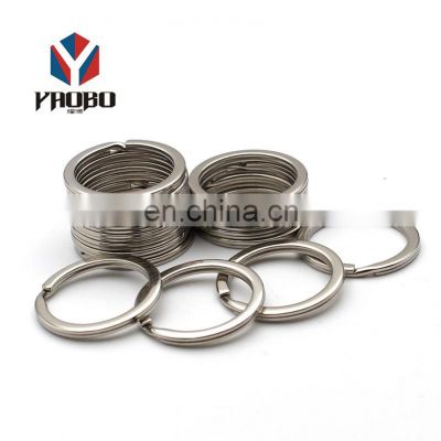 Fashion High Quality Metal Flat Stainless Steel Split O Ring Wholesale For Purse