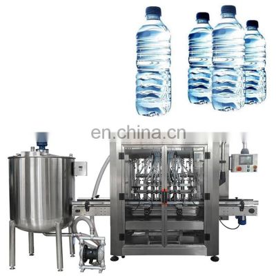 Full Automatic 330ML 550ML Plastic Bottle Drinking Mineral Water Filling Line Pure Water Bottle Filling Capping Labeling Machine
