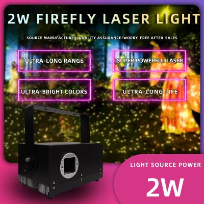 Direct Supply 2W Waterproof RGB Star Laser Light IP65 Full Color DMX512 Control Mode Auto