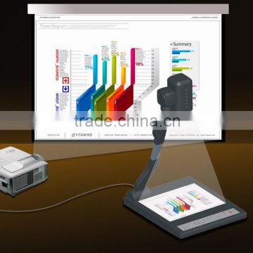 Visualizer HS-7320D high resolution cheap price portable document camera with SD card document scanner