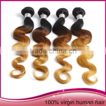 cheap wholesale top quality human hair weave Ombre Human Hair Extension Brazilian Ombre Hair Weave