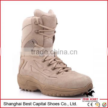 2014 New Genuine Leather brown Army Boots/Military