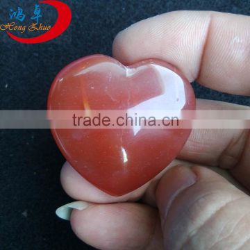 Natural gemstone puffy heart for healing crystal