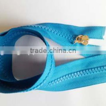 5# plastic derlin zipper open end zipper plating auto lock slider zipper hook slider zipper garment zipper