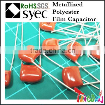 Best Capacitor 124K 100V Metallized Polyester Film Capacitor