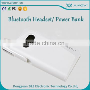 2016 Newest OEM 11000mah Travel Charger Powerbank with Bluetooth Headset and LCD display