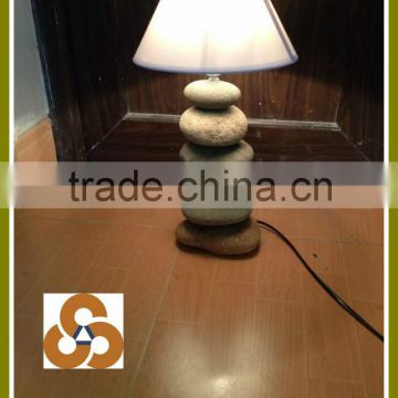 Natural stone table lamp