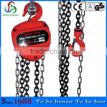 15T/3M Lifting equipment HSC type manual chain hoist for construction/SY manufacture manual chain hoist